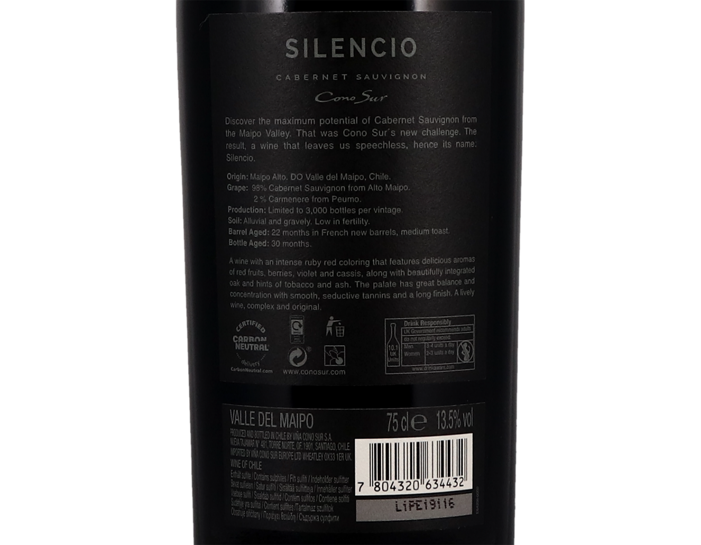 Cono Sur Silencio Cabernet Sauvignon Maipo 2011