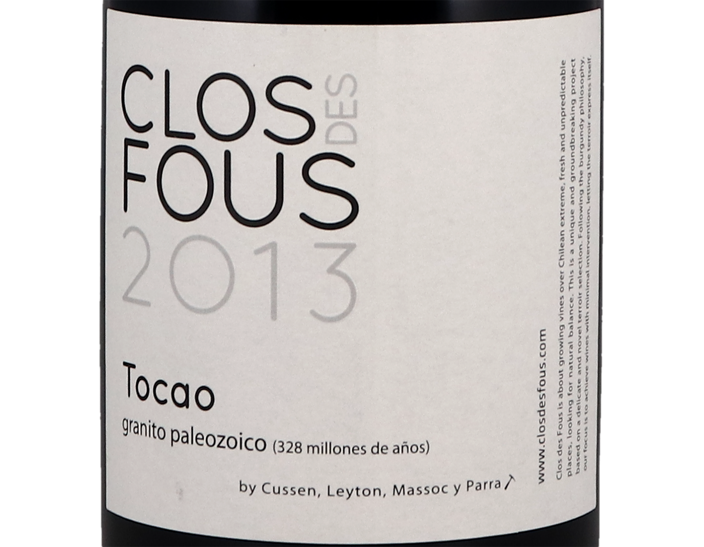Clos des Fous Tocao 2013