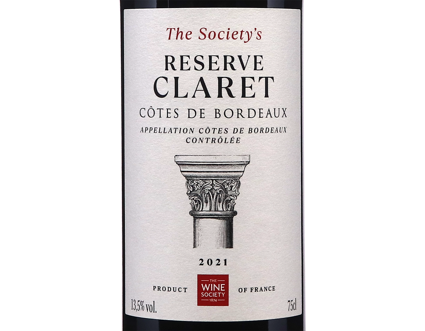 The Society's Reserve Claret Cotes de Bordeaux 2021