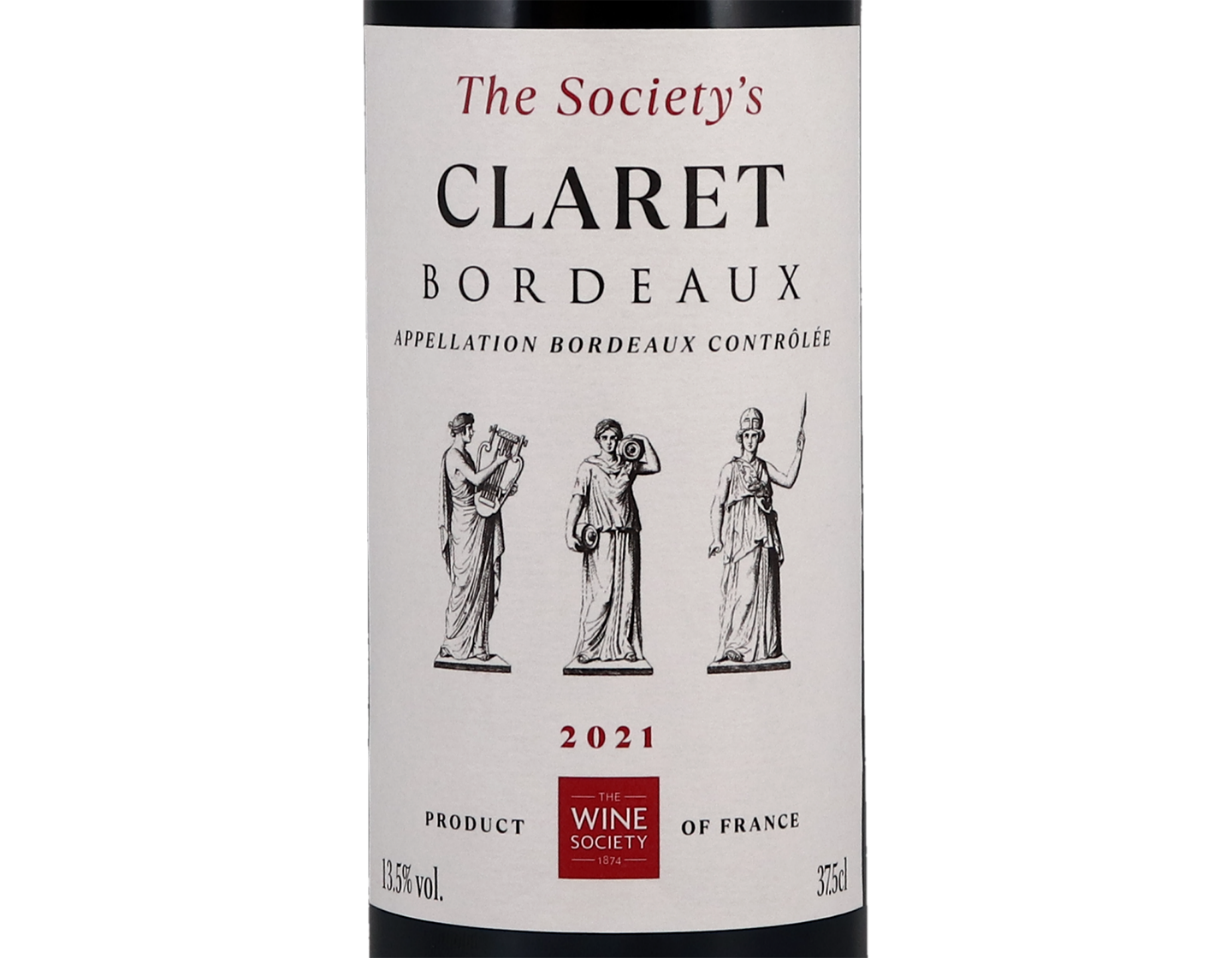 Half bottle of The Society's Claret 2021