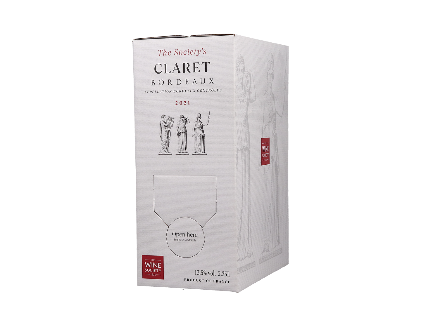2.25 Litre Box of The Society's Claret 2021