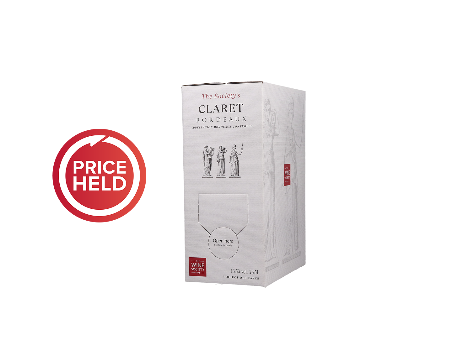 2.25 Litre Box of The Society's Claret PH 2022