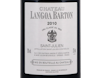 Ch Langoa Barton 2010 St Julien Halves view 3