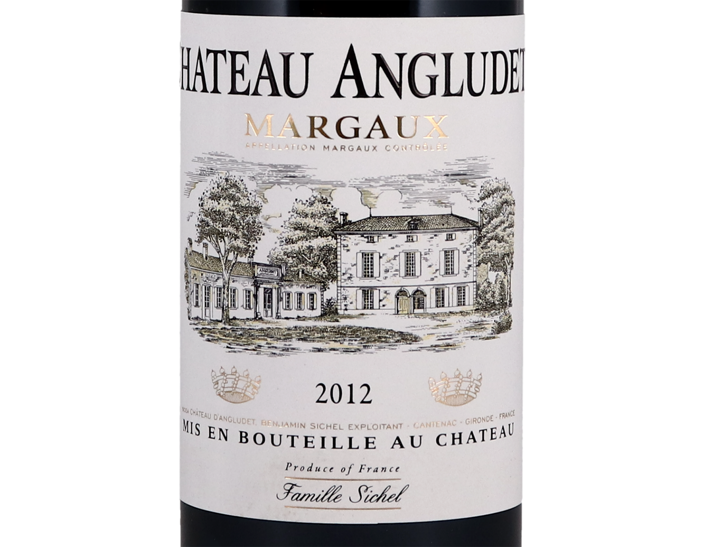 Ch Angludet 2012 Margaux Halves