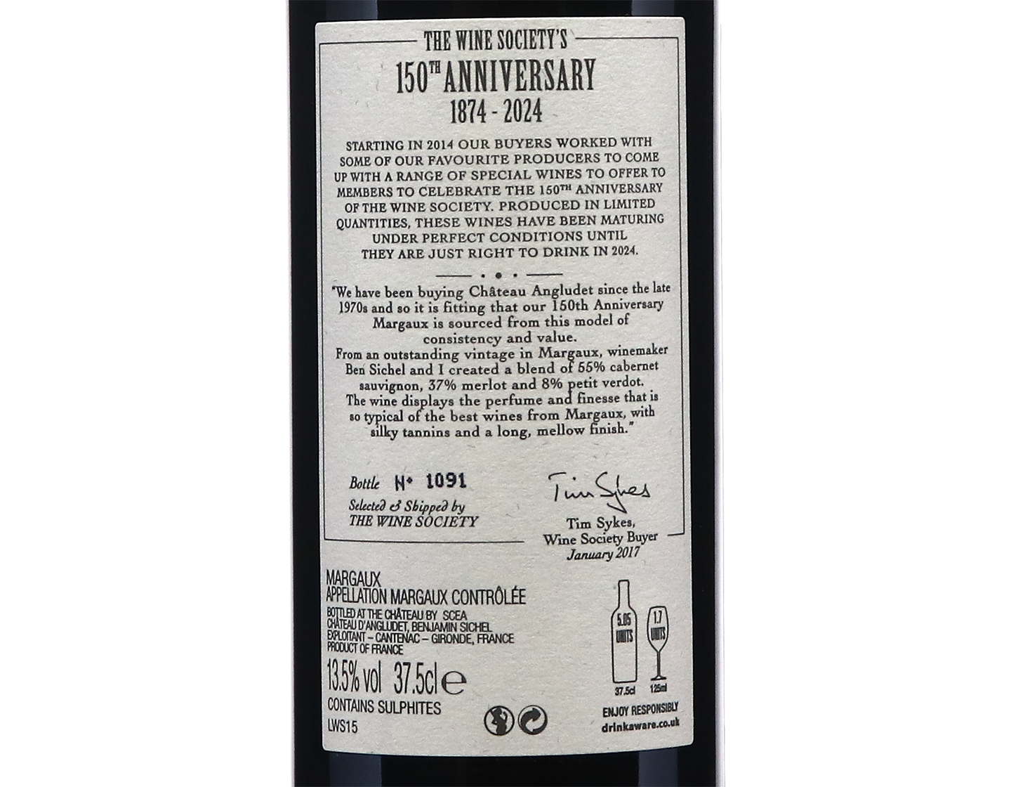 The Society's 150th Anniversary Margaux 2015 Halves