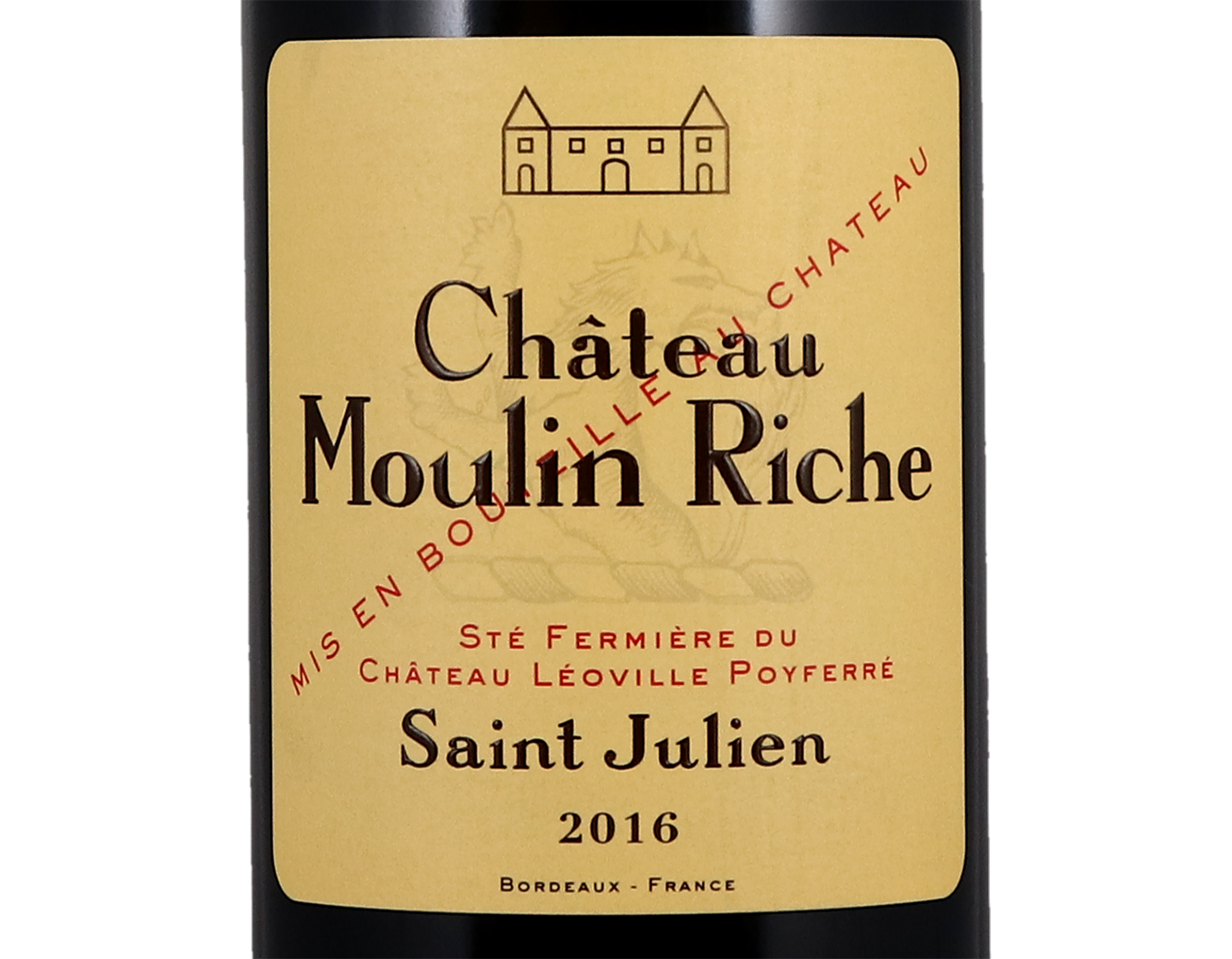 Ch Moulin Riche St Julien 2016