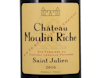 Ch Moulin Riche St Julien 2016 view 2