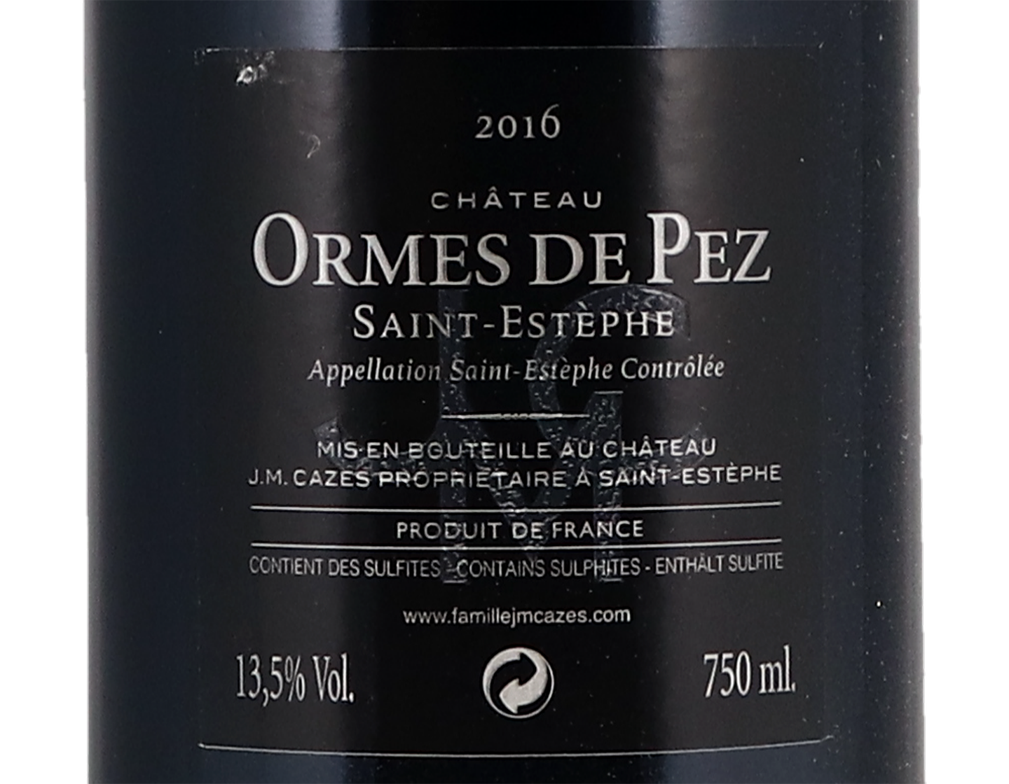 Ch Ormes de Pez St Estephe 2016