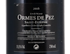 Ch Ormes de Pez St Estephe 2016 view 3