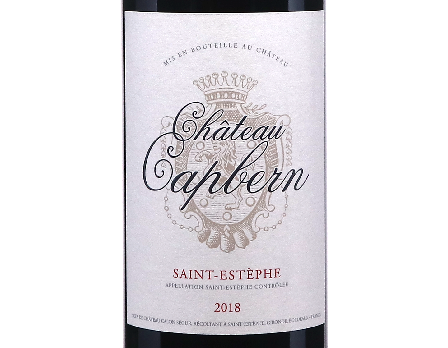 Ch Capbern Saint Estephe 2018