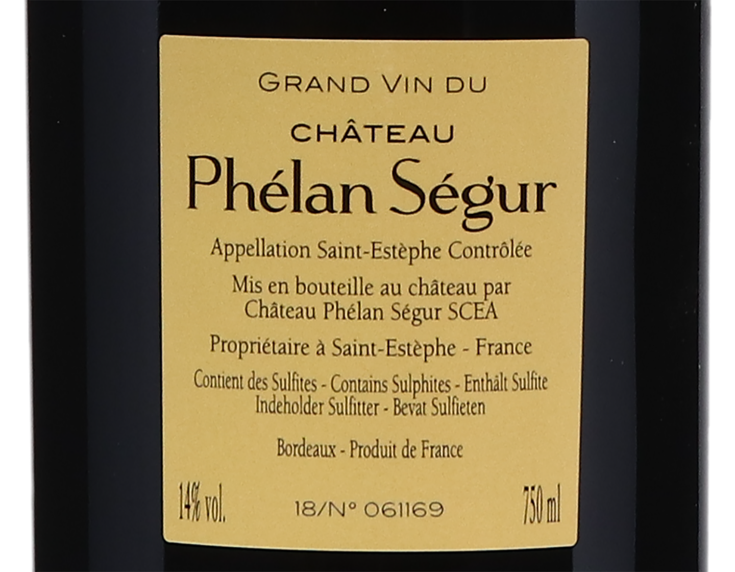 Ch Phelan Segur Saint-Estephe 2018 VCP SpringSummer 2022