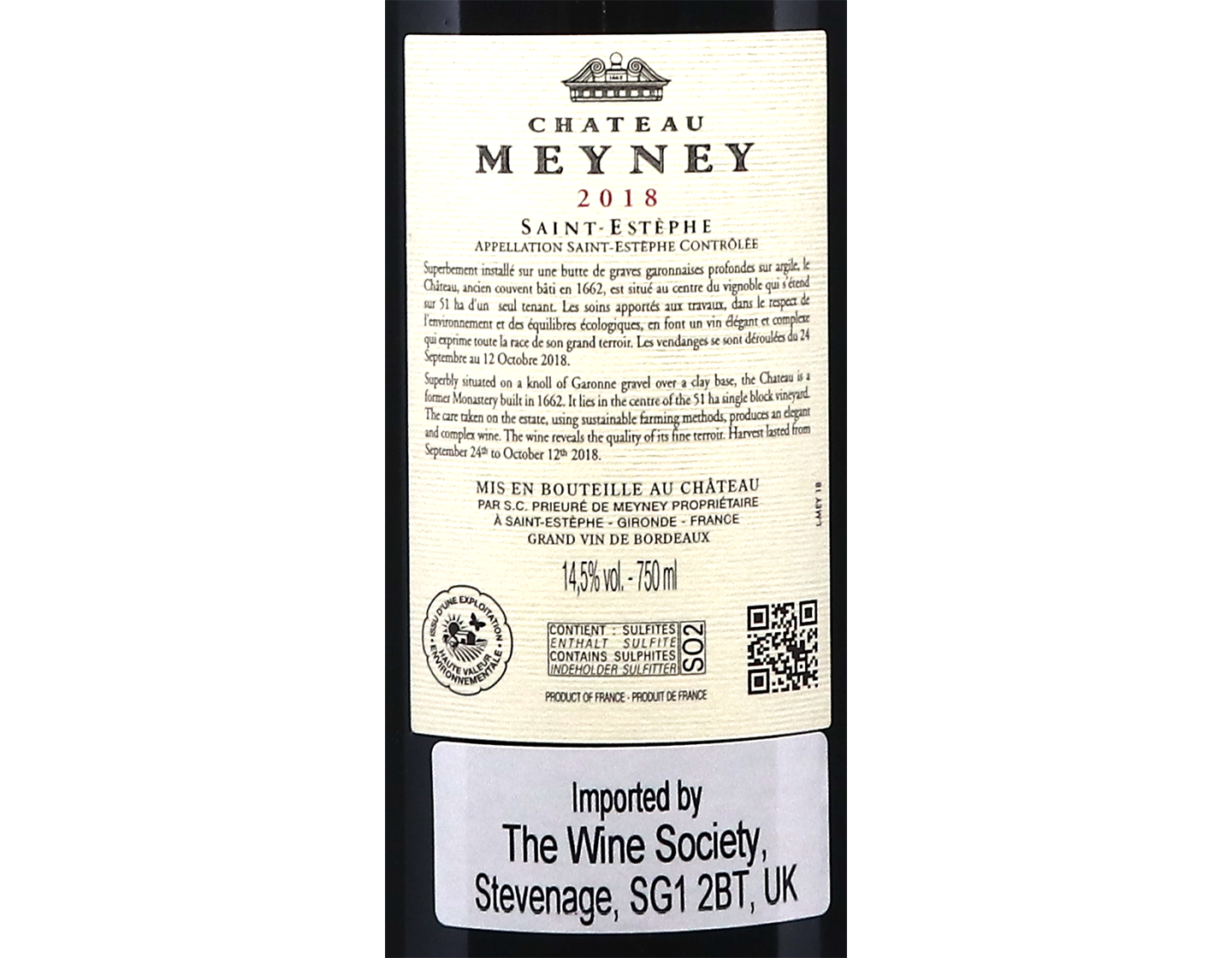 Ch Meyney St Estephe 2018 Moueix