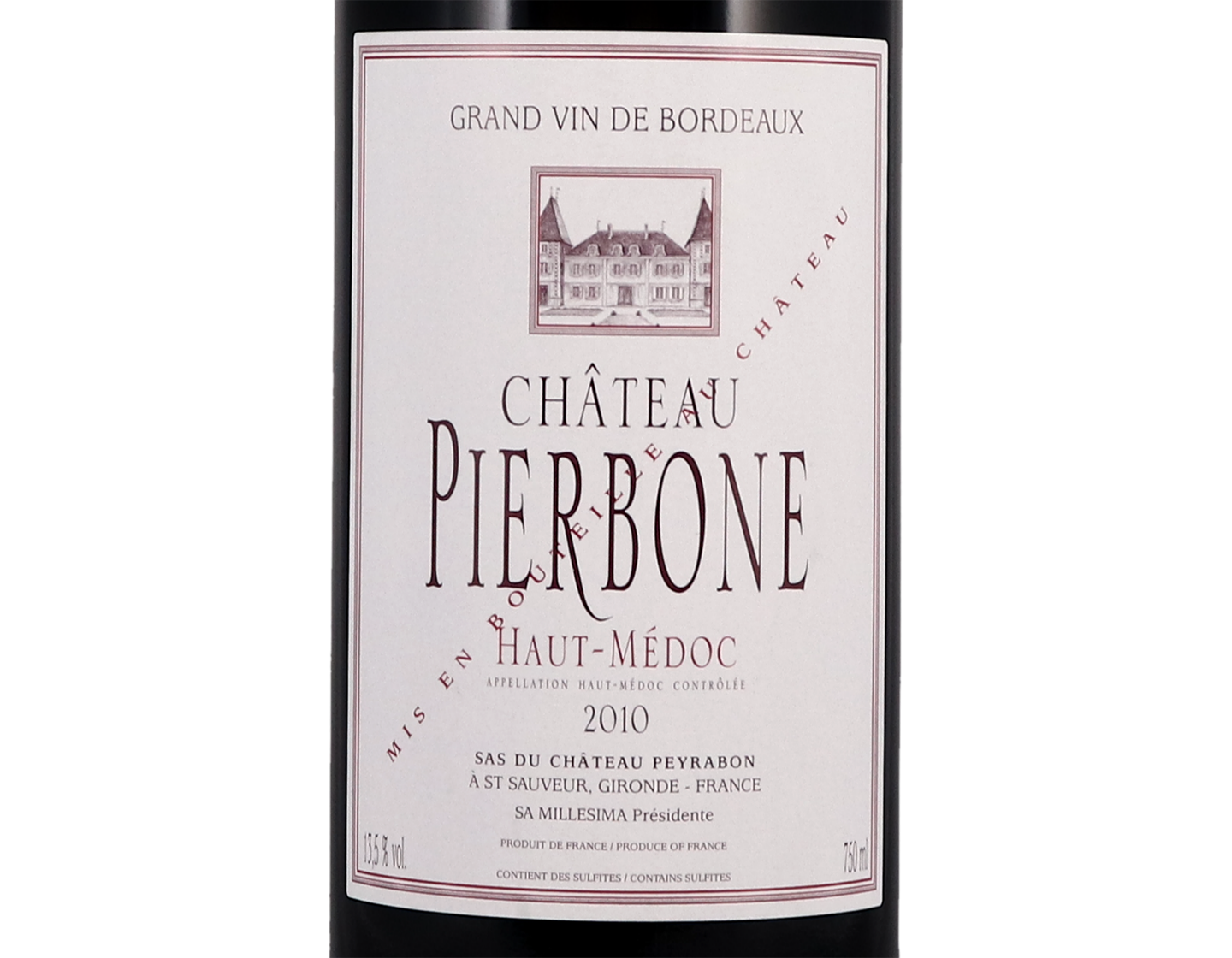 Château Pierbone, Haut-Médoc 2010