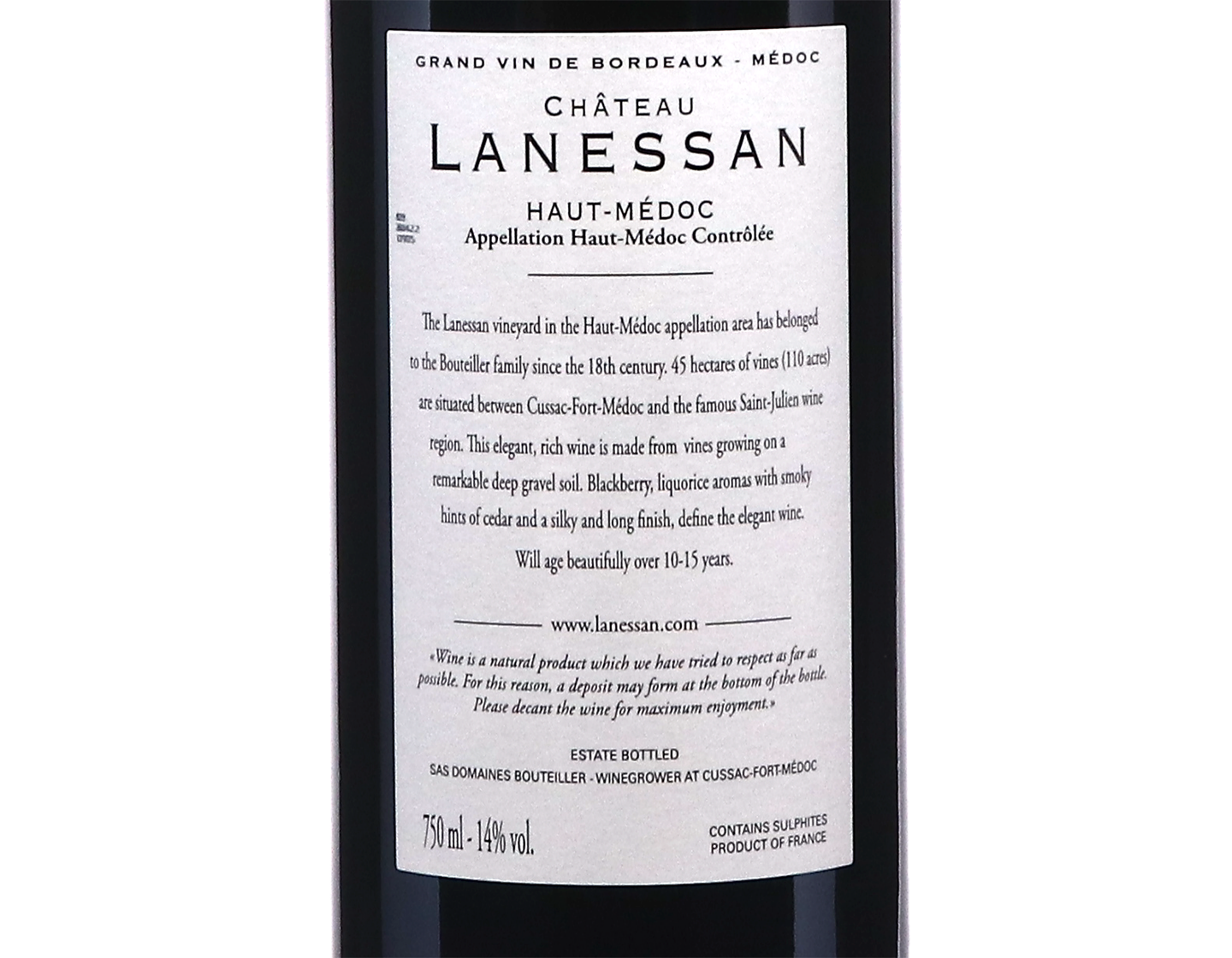 Ch Lanessan Haut Medoc 2019