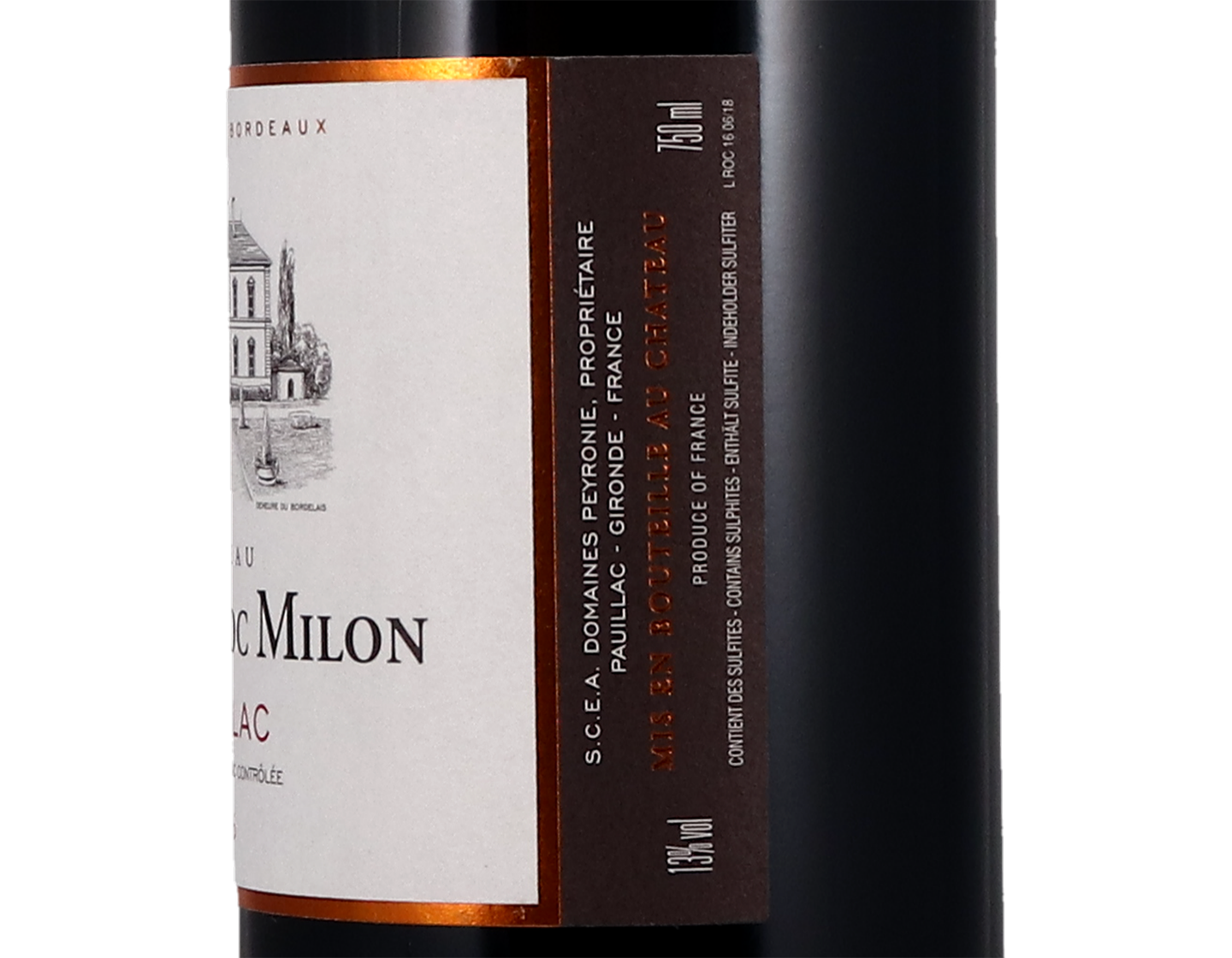 Ch Tour du Roc Milon Pauillac 2016