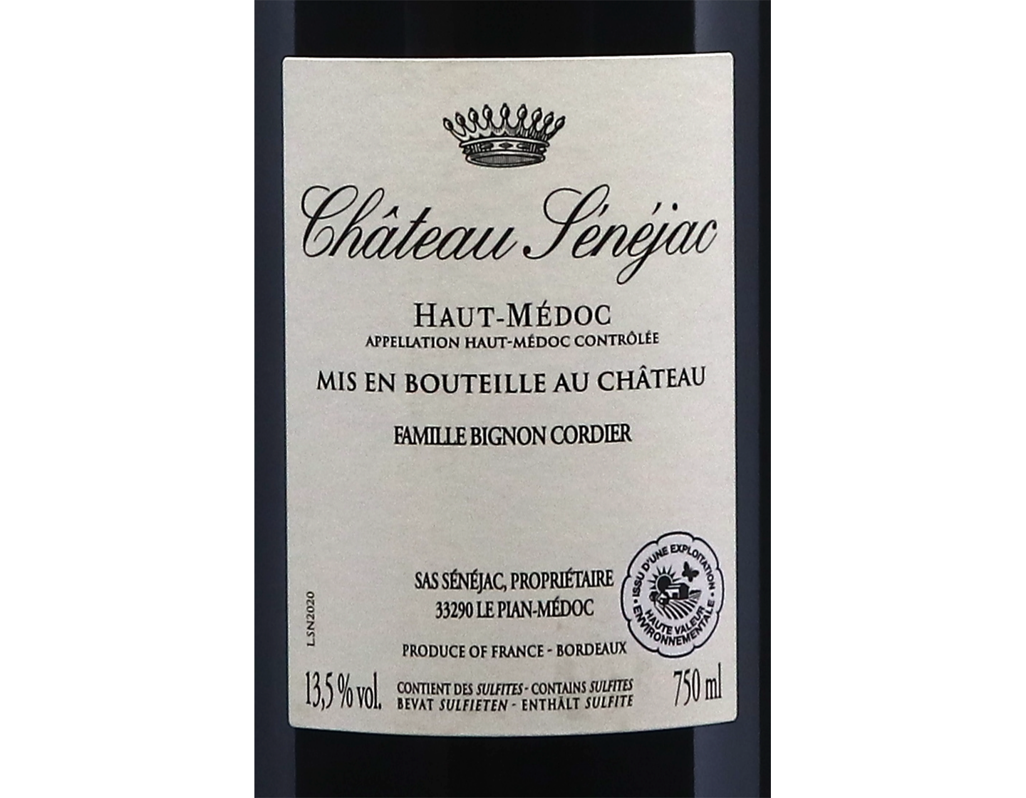 Château Sénéjac, Haut-Médoc 2020