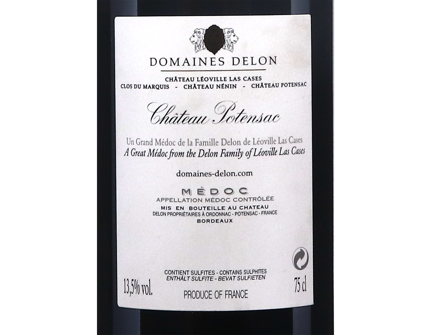Ch Potensac Medoc 2015
