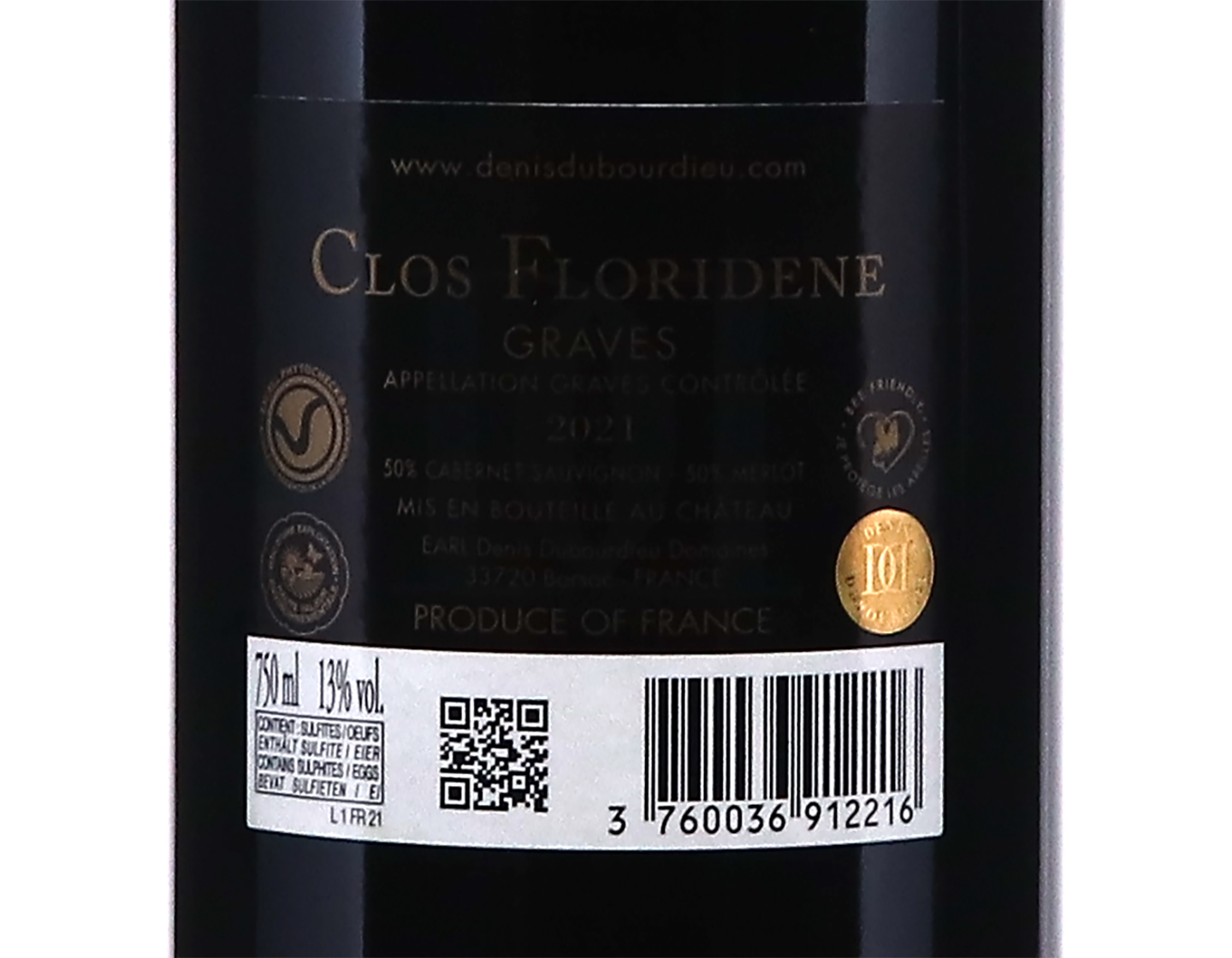 Clos Floridene Rouge Graves 2021