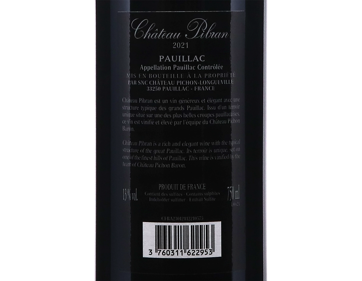 Chateau Pibran Pauillac 2021