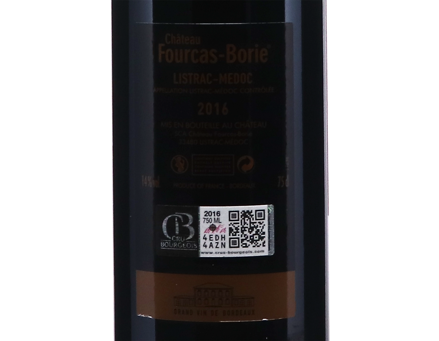 Chateau Fourcas Borie Listrac 2016