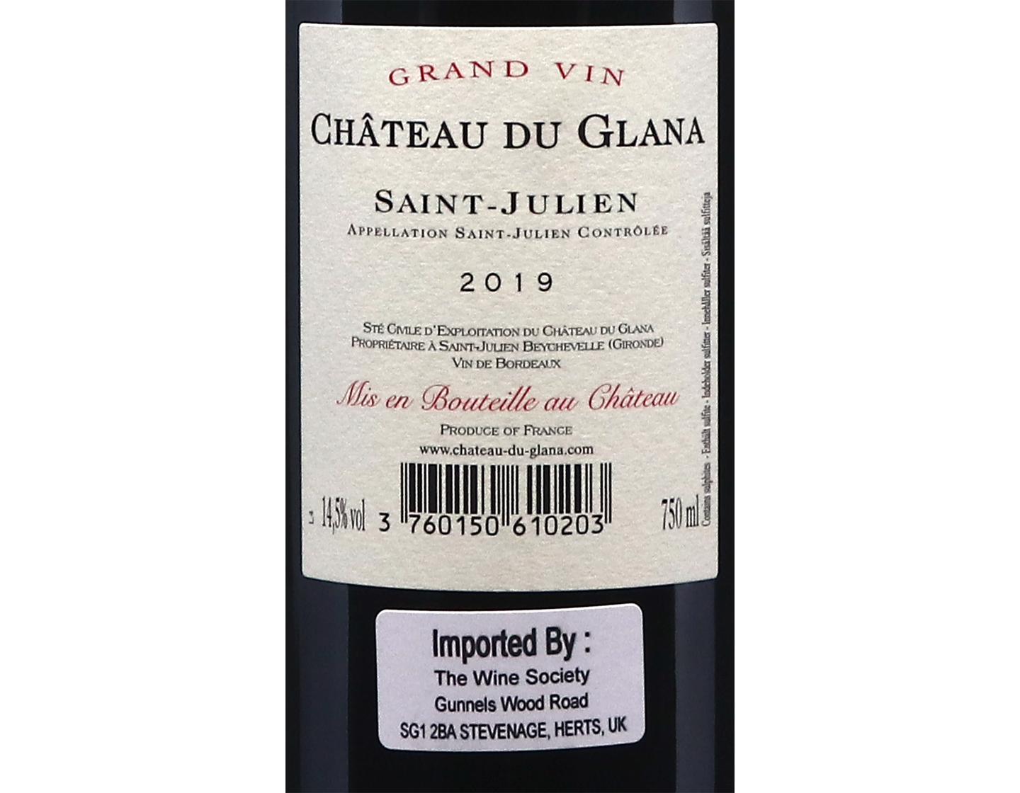 Château du Glana, Saint-Julien 2019