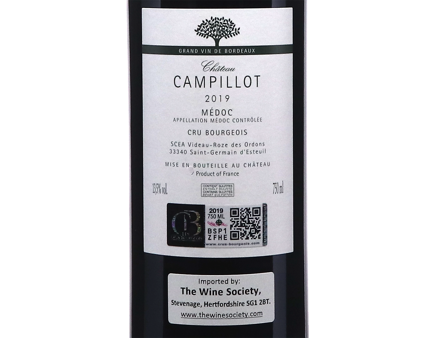Chateau Campillot Medoc 2019