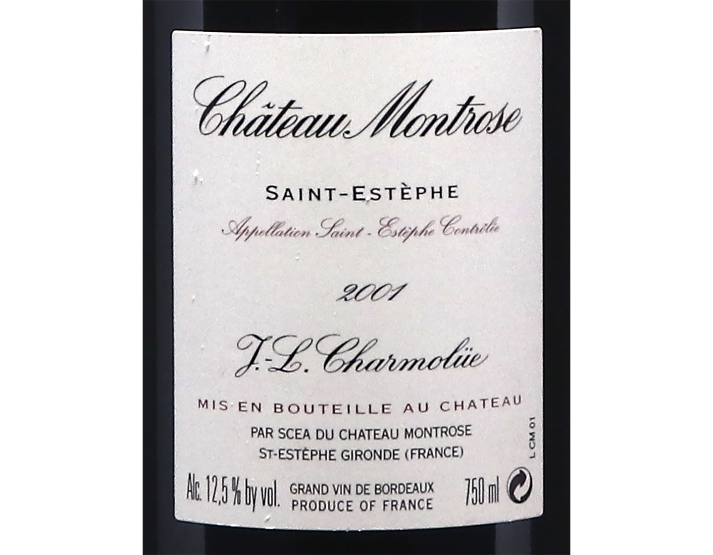 Château Montrose, Saint-Estèphe 2001