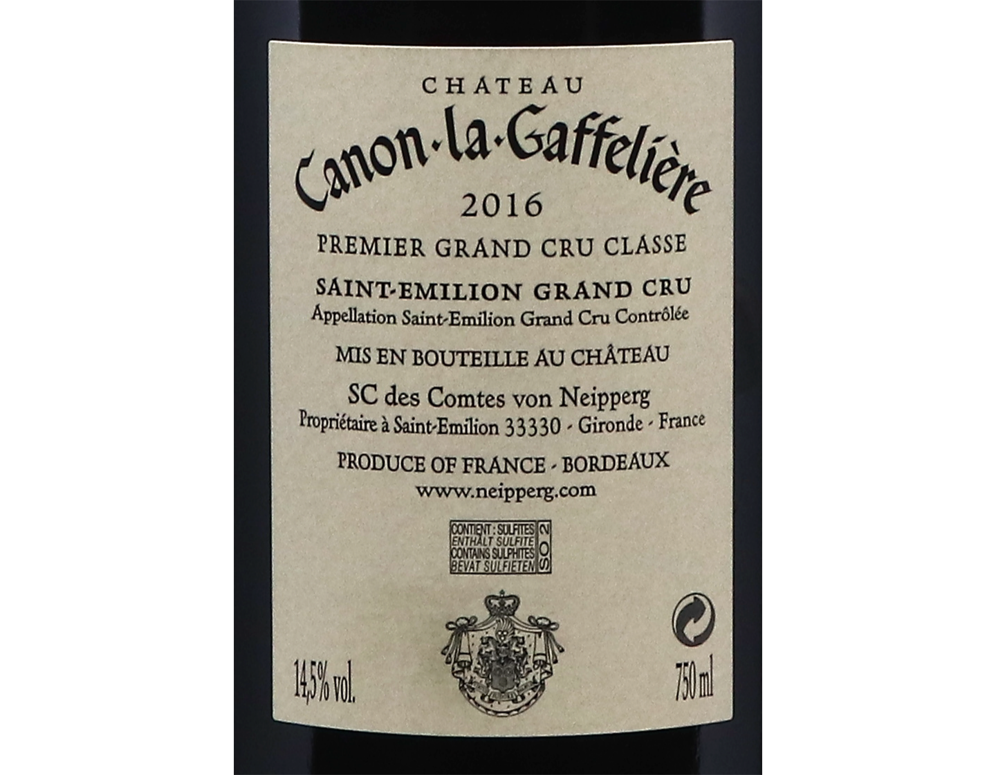 Ch Canon La Gaffieliere St Emilion 2016
