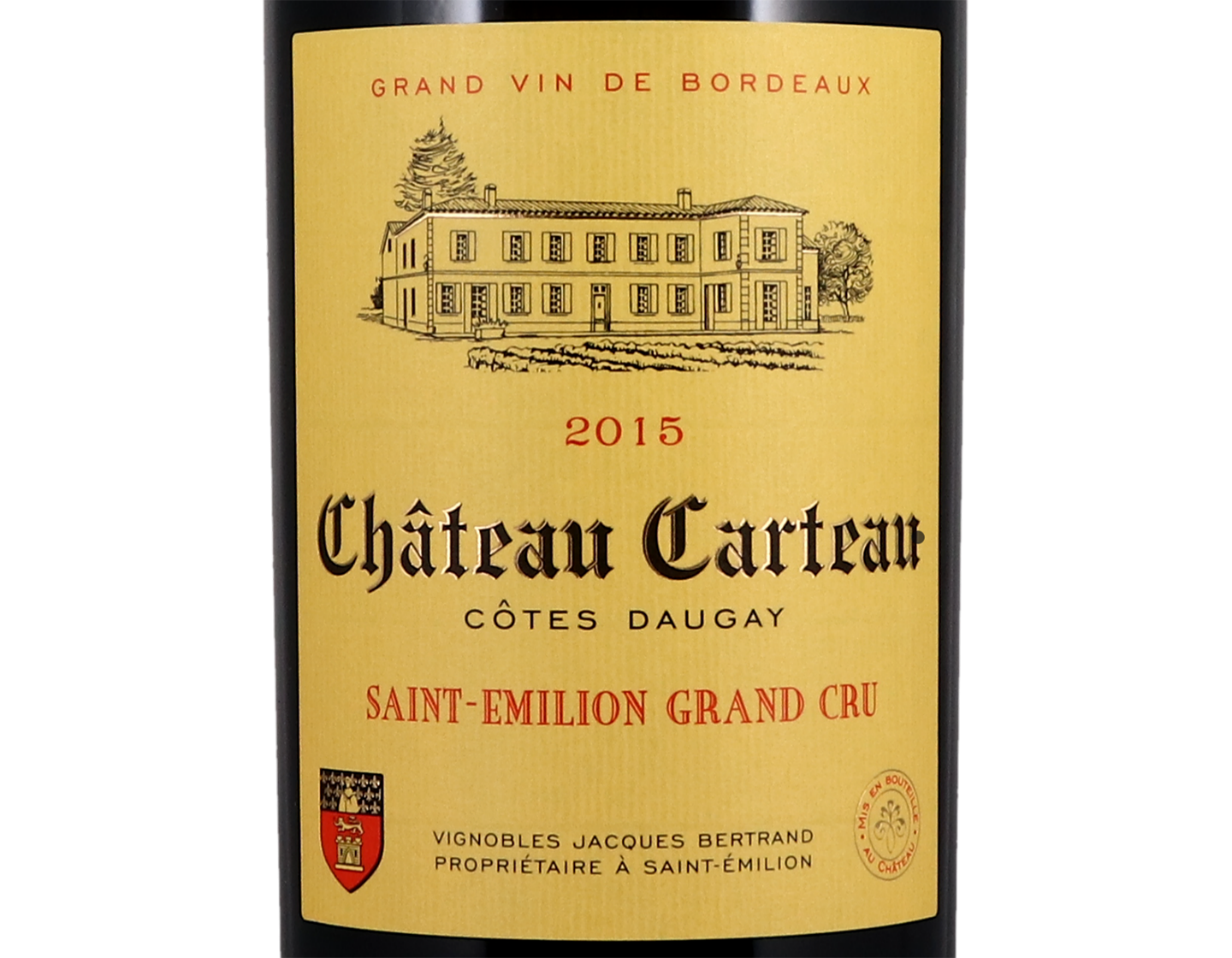 Ch Carteau Cotes Daugay Saint Emilion 2015 Magnums