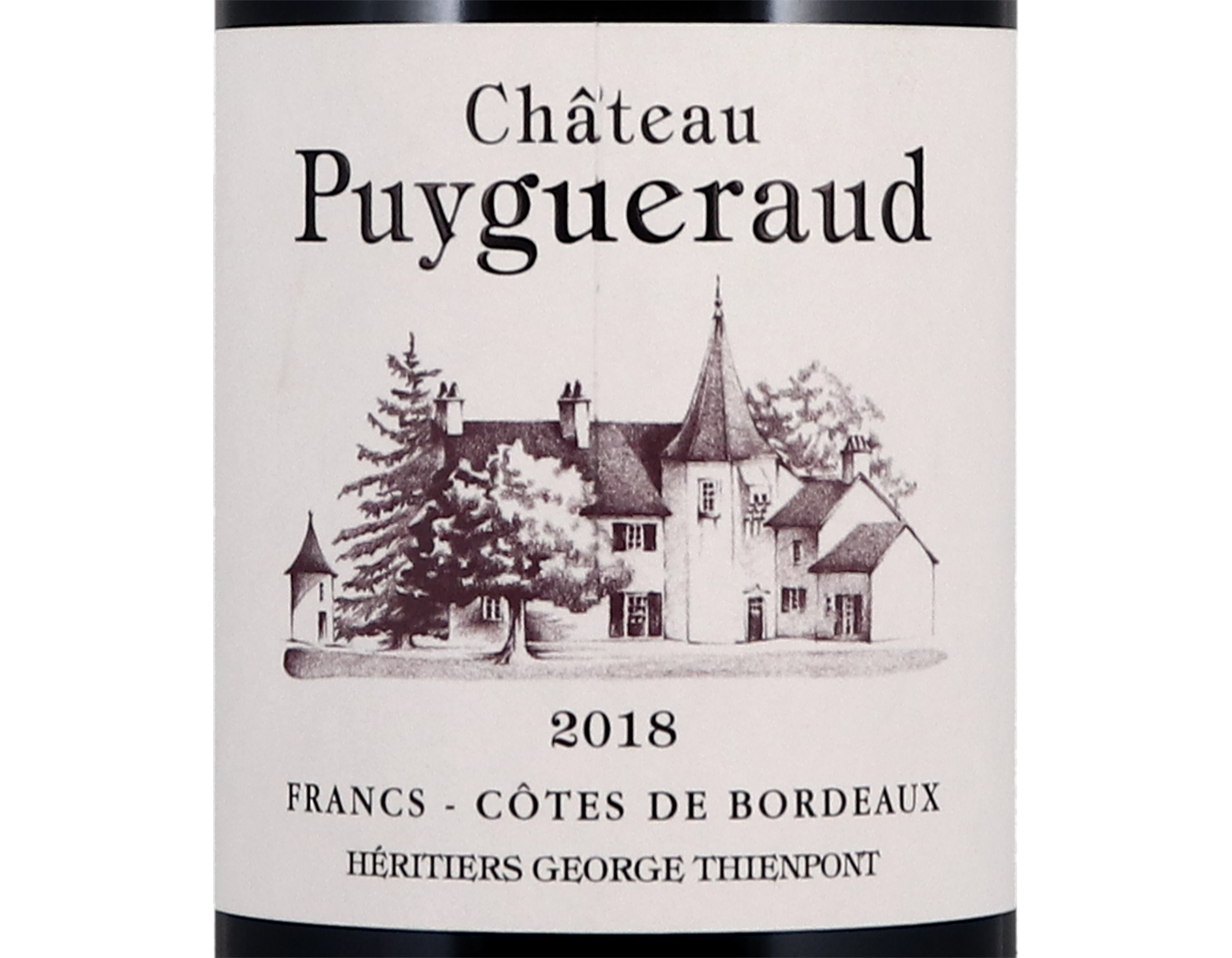 Ch Puygueraud Cotes de Francs 2018