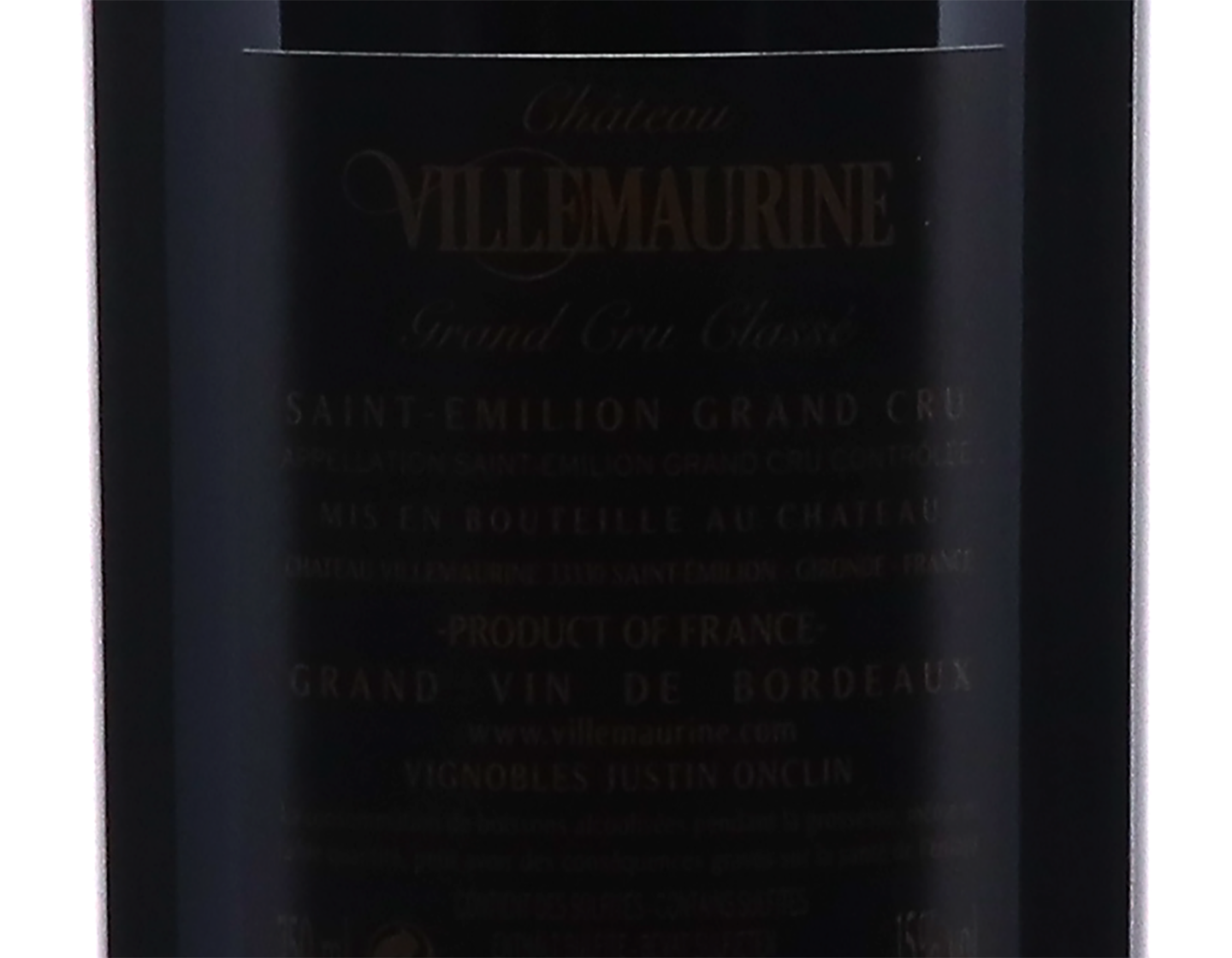 Ch Villemaurine St Emilion 2018