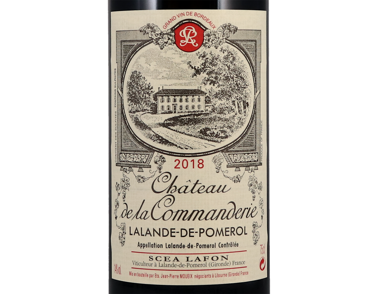 Ch de la Commanderie Lalande de Pomerol 2018