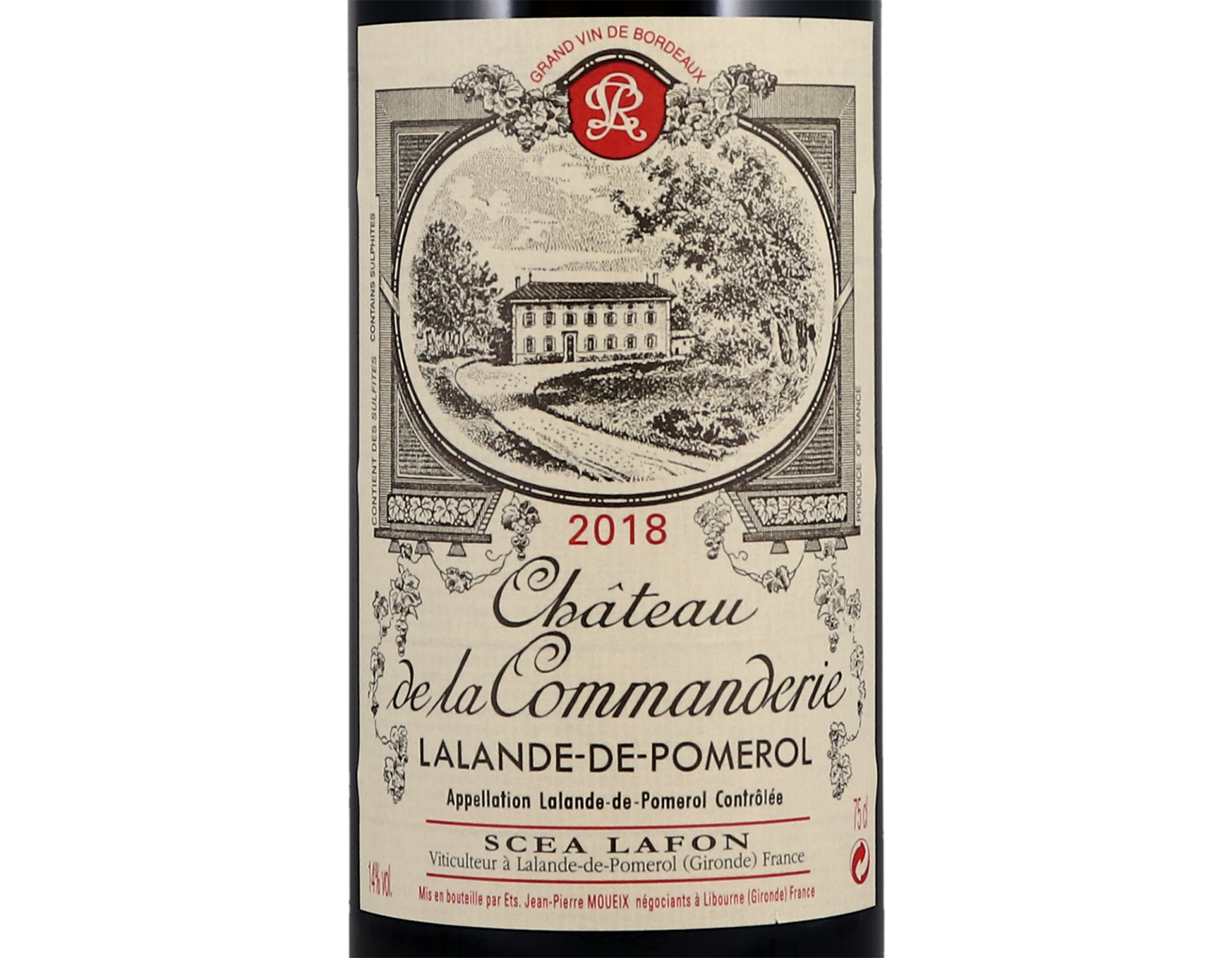 Château de la Commanderie, Lalande-de-Pomerol 2018