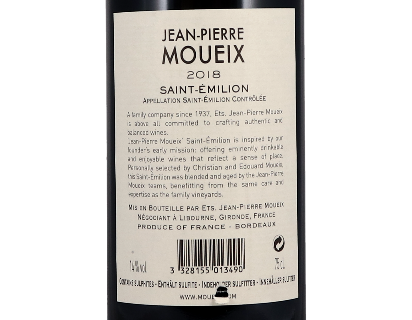 Jean-Pierre Moueix Saint Emilion 2018