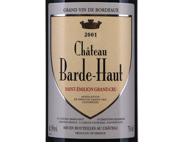 Château Barde-Haut, Saint-Emilion 2001