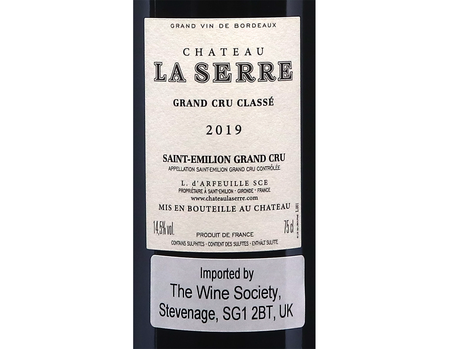Ch La Serre St Emilion 2019