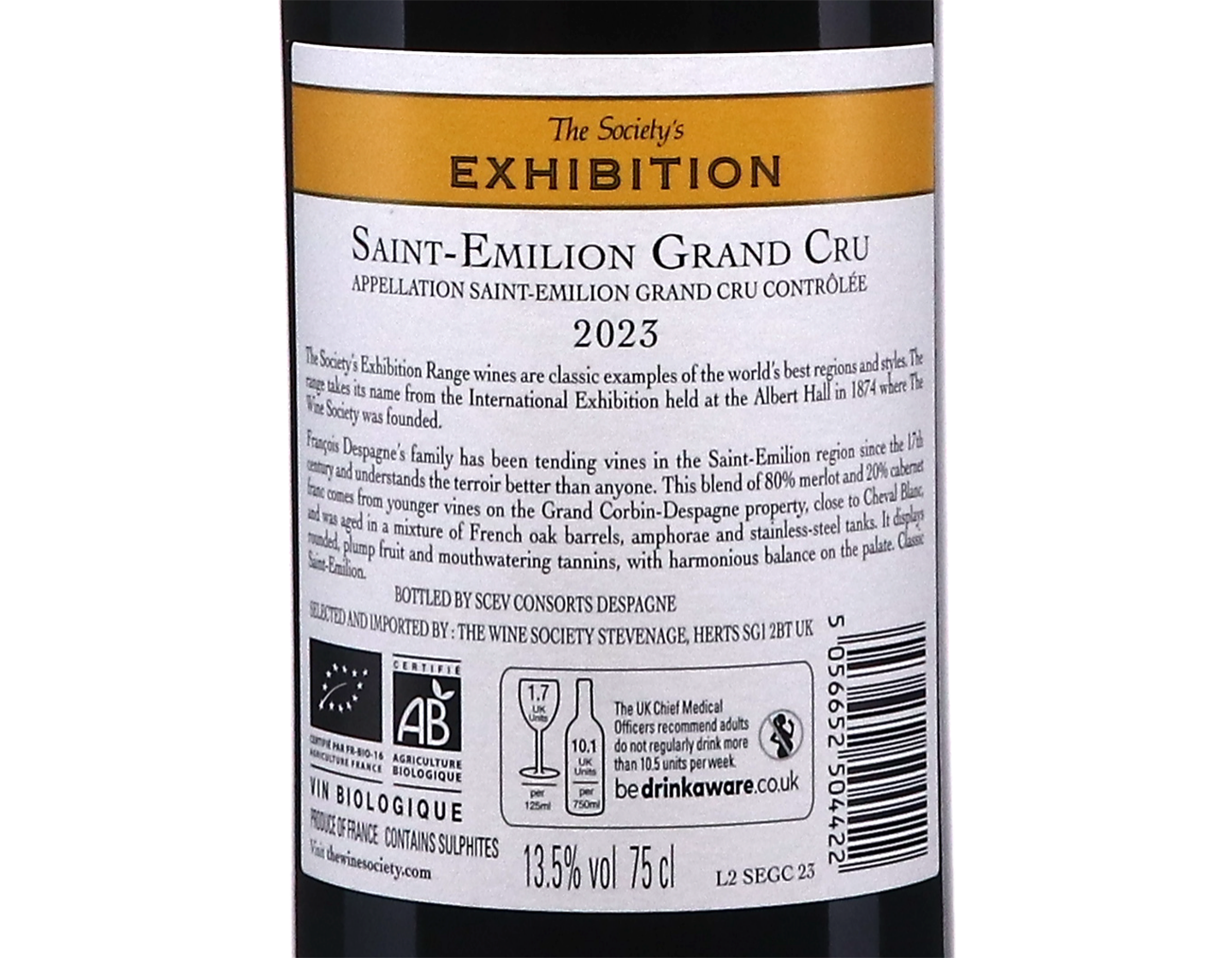 The Society's Exhibition Saint-Emilion Grand Cru 2023
