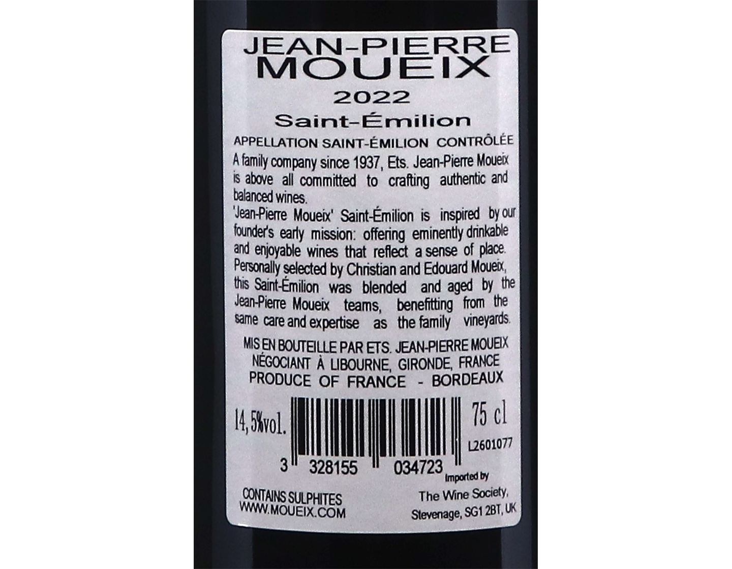Jean-Pierre Moueix Saint Emilion 2022