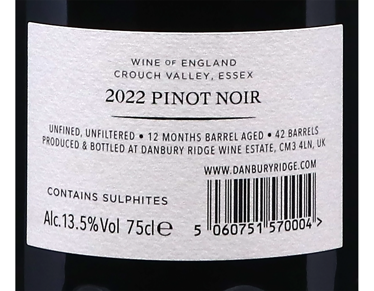 Pinot Noir Danbury Ridge 2022 Essex