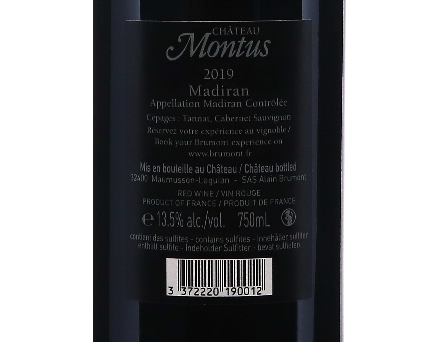 Madiran Chateau Montus 2019