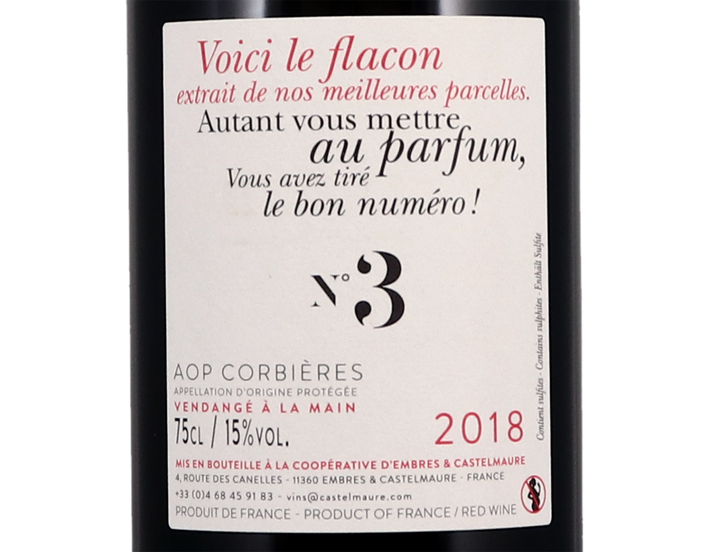 Corbières Le 3 de Castelmaure 2018