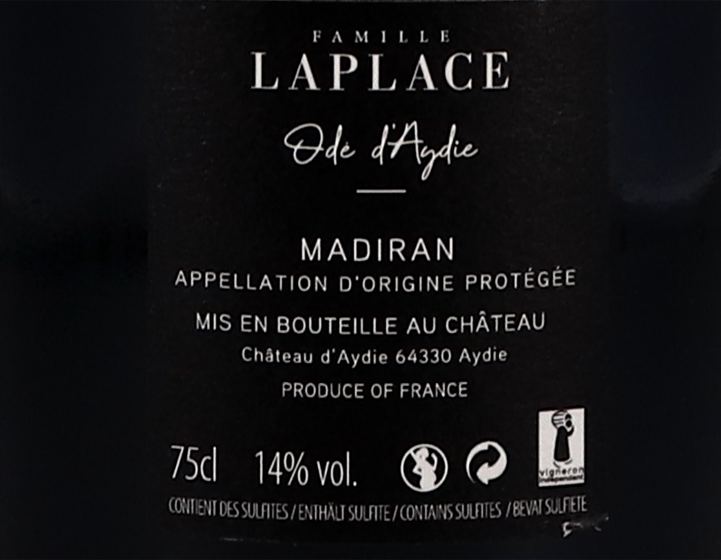 Madiran Ode d'Aydie 2017