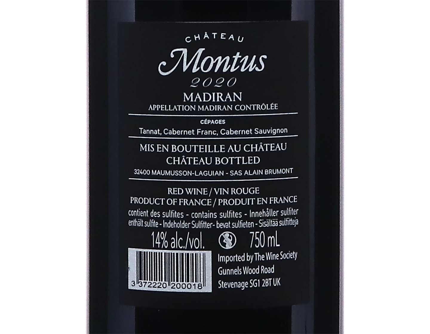Madiran Chateau Montus 2020