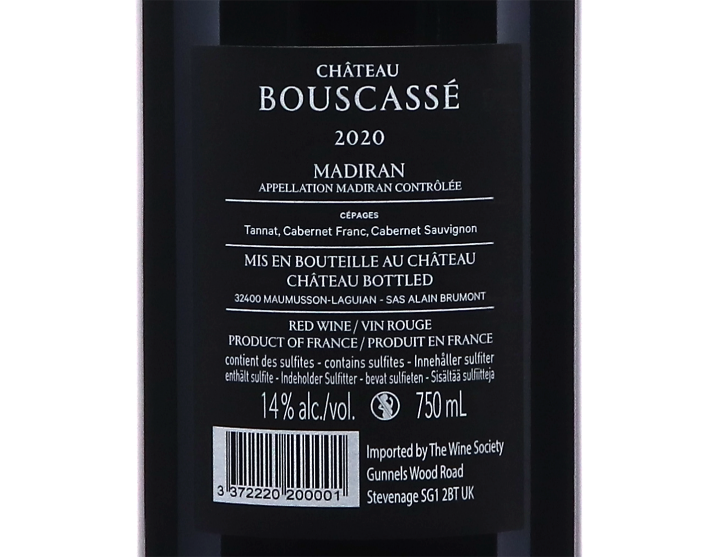 Madiran Ch Bouscasse 2020