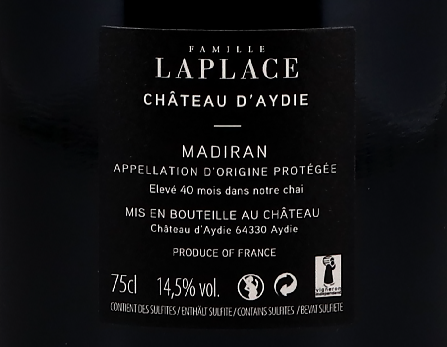 Madiran Chateau d Aydie 2017