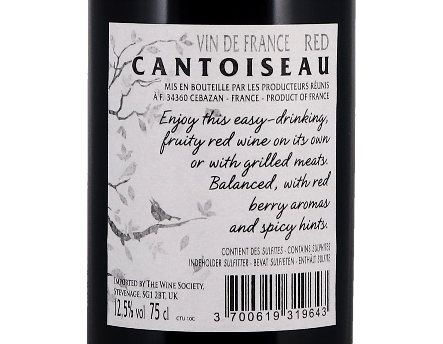 Cantoiseau Rouge Vin de France 2022