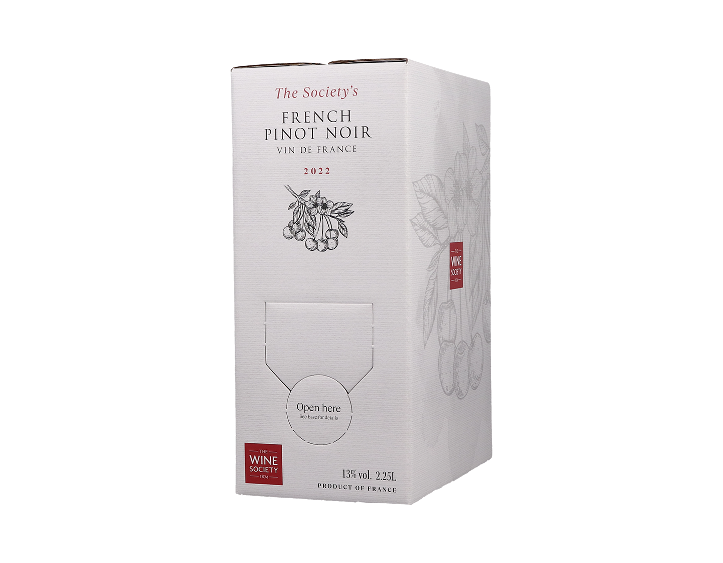 2.25 Litre Box of The Society's French Pinot Noir 2022