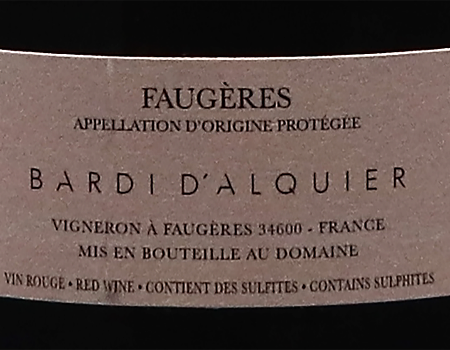 Magnum of Faugeres Les Grandes Bastides Domaine Alquier 2016