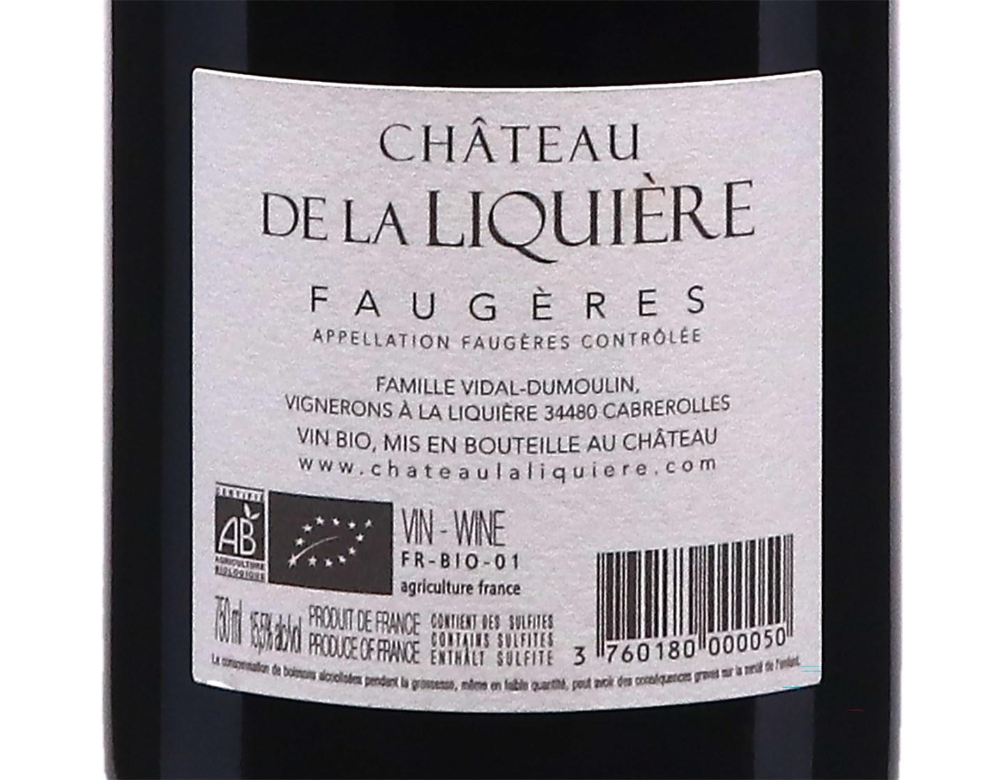 Faugeres Tarroussel Chateau la Liquiere 2020