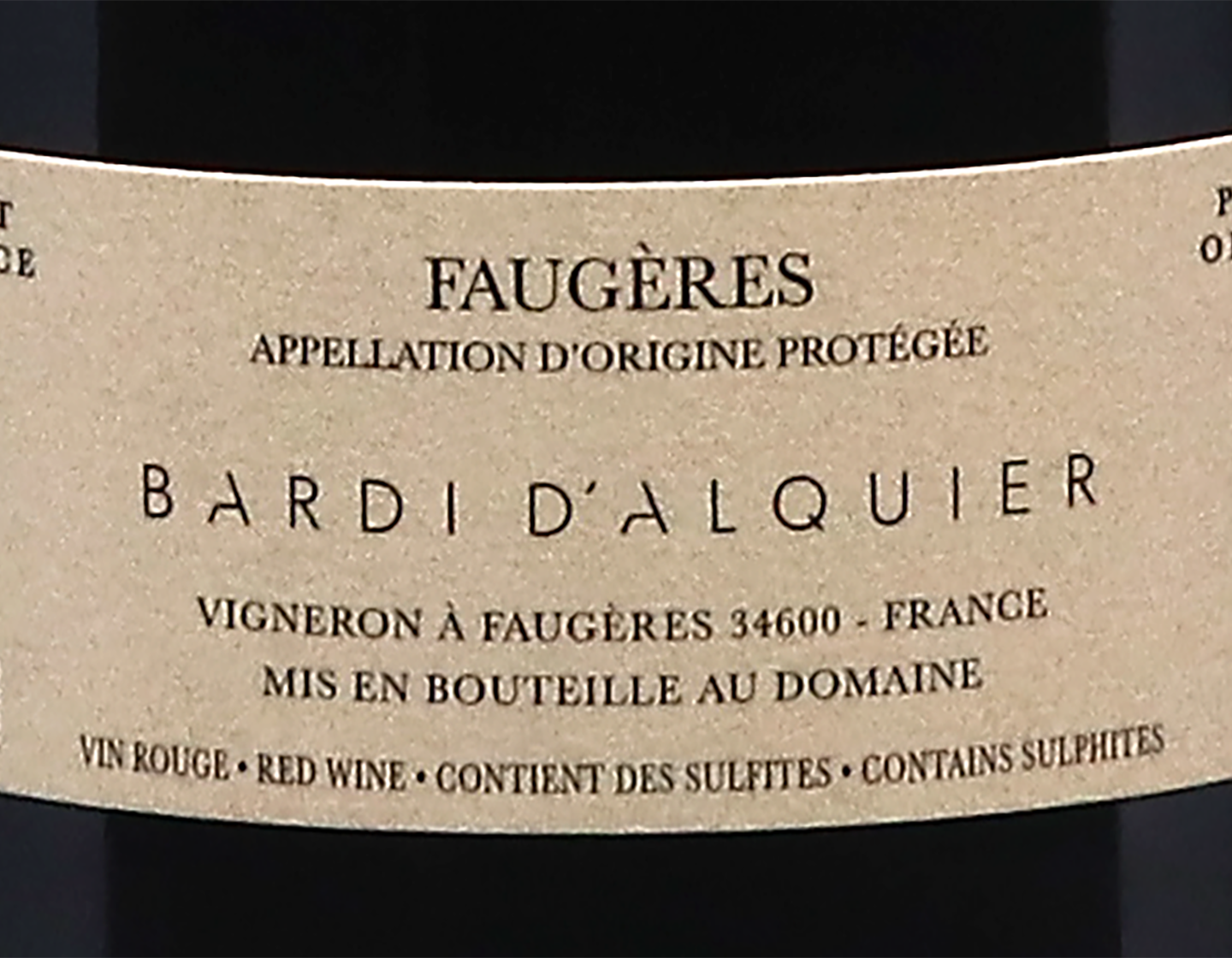 Faugères, Maison Jaune, Domaine Bardi d'Alquier 2021